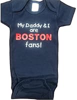 Algopix Similar Product 4 - My Daddy and I are Boston Onesie  fans