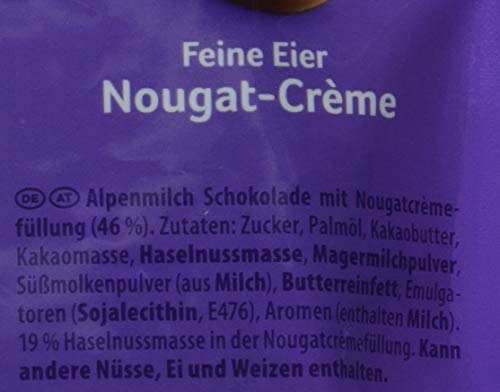 Milka Feine Eier Nougat-Crème 1 x 90g, Zartschmelzende Alpenmilch Schokolade mit Nougat-Crème – Bild 6