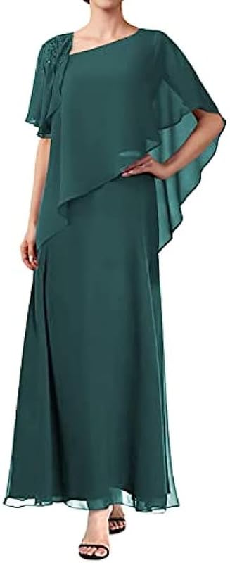 Mother of The Bride Dresses Chiffon Wedding Guests Dress for Women Long Formal Gowns Party Dress