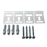 Liedeco Deckenclip für Flächenvorhangschienen 3-4 läufig | weiß | 4 Stück
