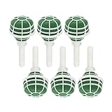 DJSKLDF Spugna per Fiori 6 Pezzi da 18 cm, Supporto in Schiuma for Bouquet Sposa, Decorazione Floreale Fai Te, Base for Maniglia Verde