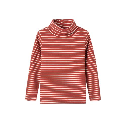 Image of Mud Kingdom Little Girls Long Sleeve Tee Shirts Soft Turtleneck Layering Pullover Slim Stretchy Tops