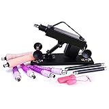 marielove Sex Maschine Fickmaschine mit Dildo Set elektrisch Anal für Sie Ihn Paare Liebesmaschine bis zum 400 Stöße pro Minute 6cm Bewegung 9 Teiliges Zubehörset Vibrator Stoßfunktion
