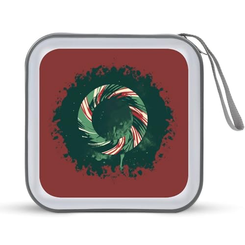 Étui pour CD rigide et pochette DVD pour disques de Noël rouge