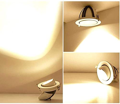 Lámpara de pared LED incrustada de 12W con foco orientable 360 para vestidor 4