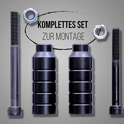 Apollo Stuntstep Peg 13,5 x 2 cm, professionele anti-slip pennen van staal voor stuntstep, voetpeg, stepegs, zwart… - Afbeelding 3