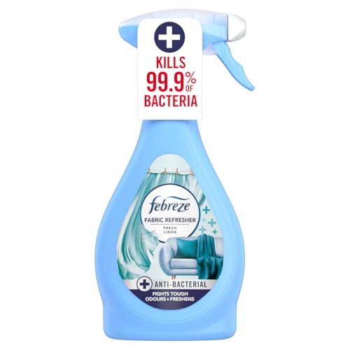 Febreze Antibacterial Fabric Freshener Spray Fresh Linen 385ML