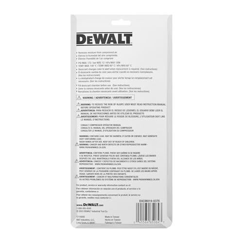 DEWALT Inline Desiccant Dryer