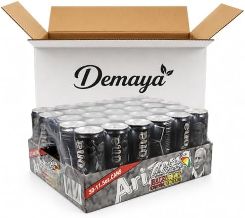 AriZona Arnold Palmer Half & Half Iced Tea & Lemonade, 30 Pack (11.5 Fl Oz Cans) with Demaya Protective Shipping Box