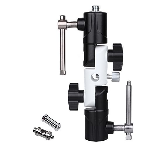 U-Shape Type Swivel Flash Bracket for Umbrella Holder Light Stand DSLR Camera Speedlight