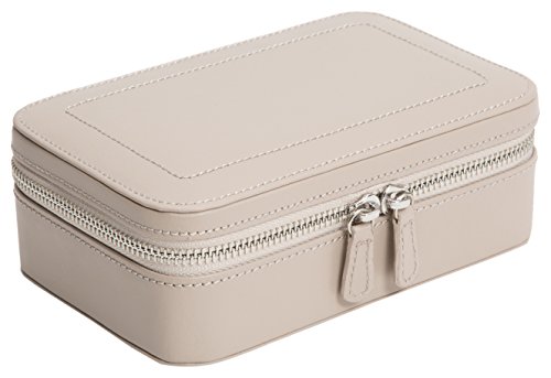Wolf Sophia Zip Case Jewelry Box, Mink #TOP18