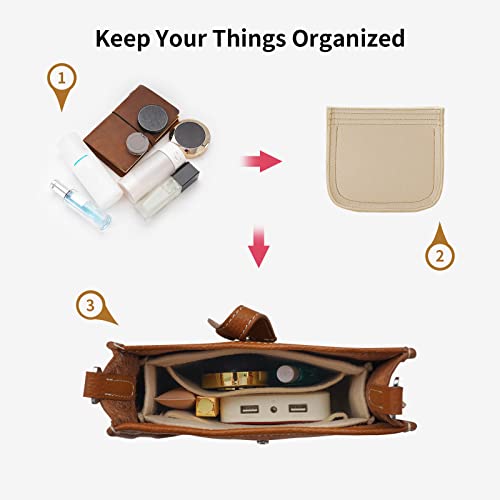 Felt Organizer Suitable For H Evelyne 16 Bag, Premium Purse Felt Insert (E16, Beige) #TOP5