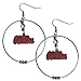 NCAA Siskiyou Sports Womens Mississippi Ole Miss Rebels 2 Inch Hoop Earrings One Size Team Color