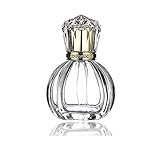 VASANA 50 ml Vintage Kürbisform Sprühflasche leer nachfüllbar Klarglas Parfümflasche Feiner Nebel Spray Parfümflasche Sprühflasche Make-up Kosmetik Behälter, durchsichtig, 50 ml