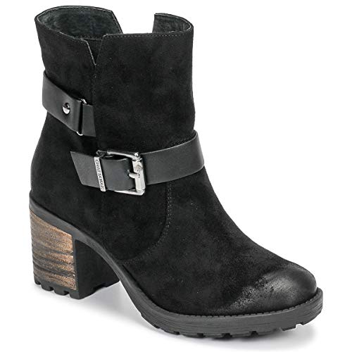 Boots CHATTAWAK CLARISSE noir 36 bottines femme tendance talon bois