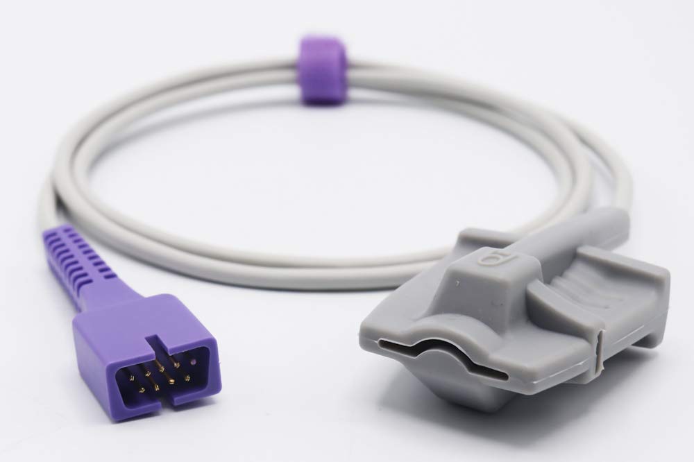Sino-k Compatible S410S-01P0 Capteur Spo2 Doigt adulte Doux Connecteur 3,2 pieds 9 broches FDA/CE approuvé