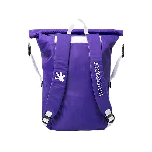 Image of geckobrands Lightweight 30L Waterproof Backpack - Lightweight Watertight Outdoor Bag Hiking Traveling Light Water Activities