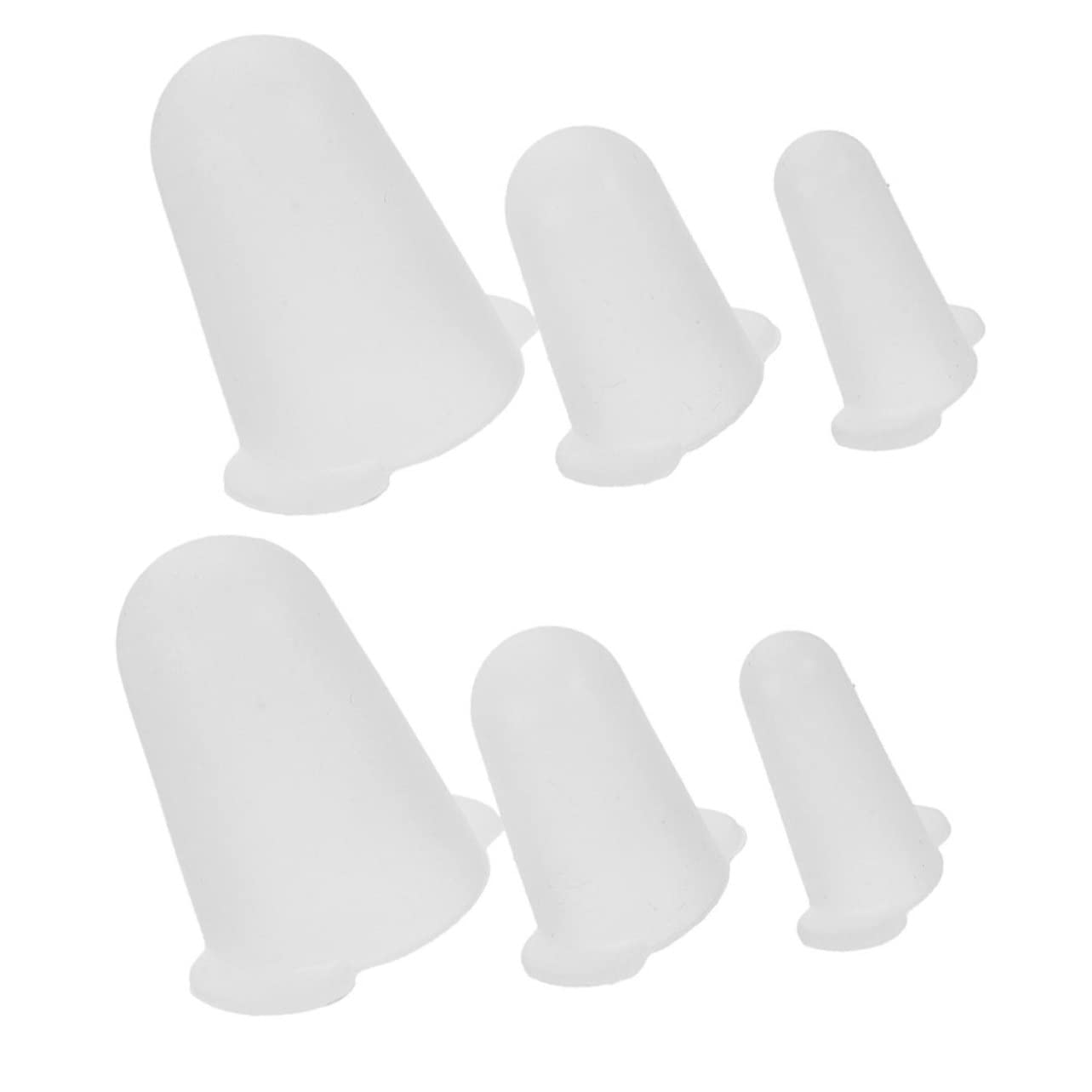 GLEAVI 6 Piezas Cubiertas de Silicona para Boquillas de Glaseado, Protección Antidesgaste y Reutilizables para Adornos de Pasteles
