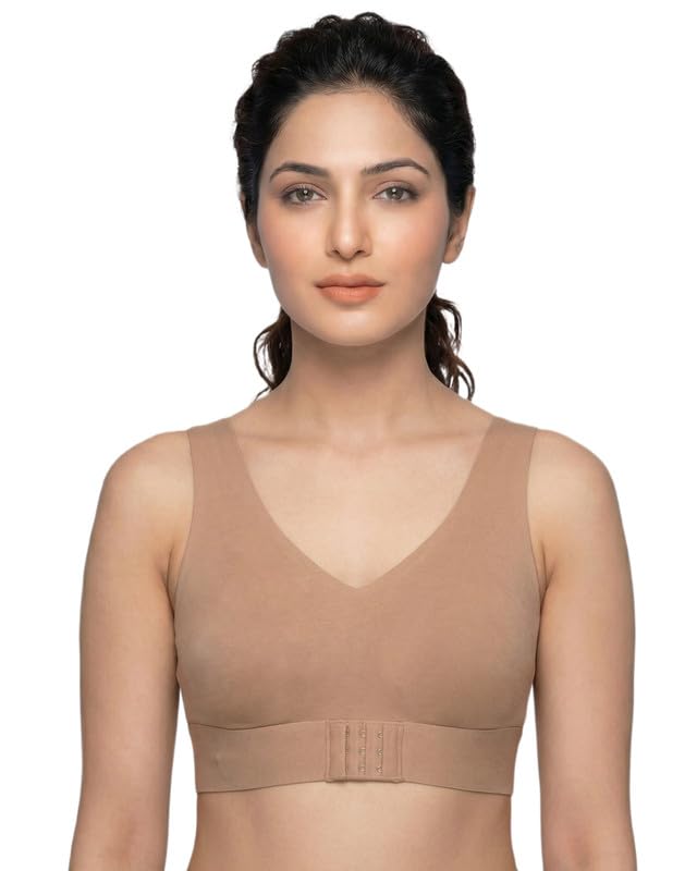 Invisi-Fit Cotton Non-Padded Bonded Gym Bra | Crisscross Back Support | Full Coverage | Hidden Concealer | Breathable Cott... - Review, Price and Buying Guide
