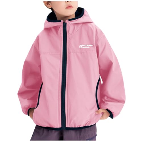 Veste de pluie légère pour enfants avec capuche enveloppante blouson coupe-vent