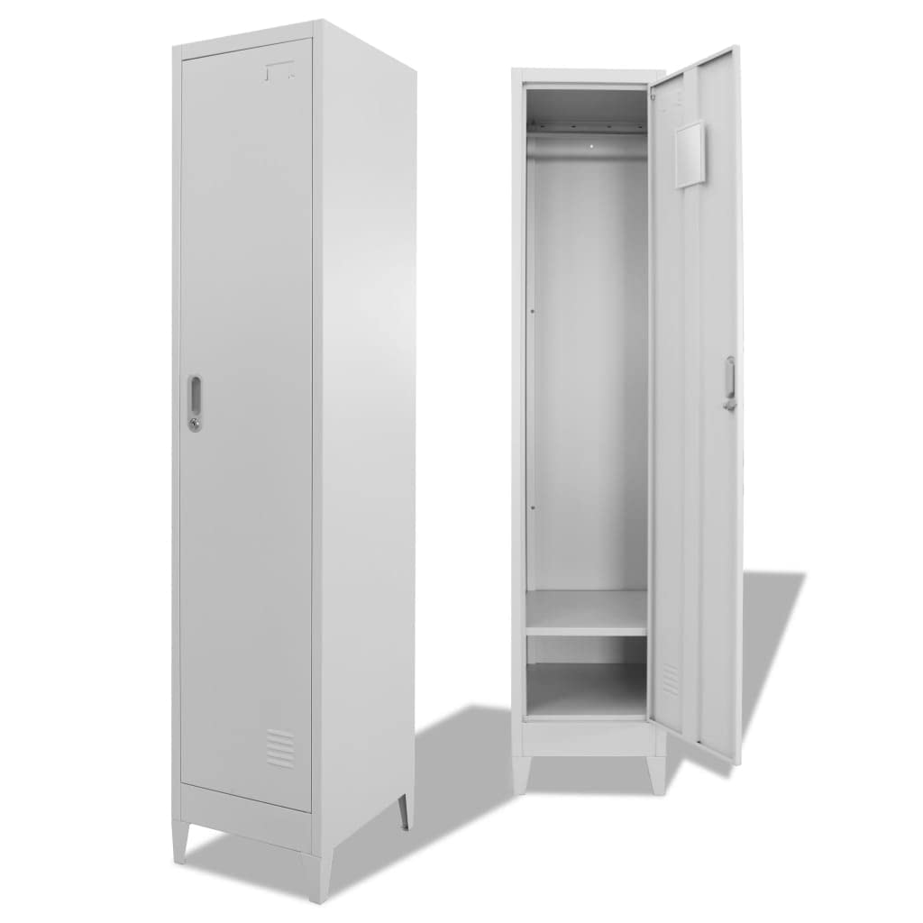 Schließfachschrank,Spind ​Metallschrank Umkleideschrank Metallspind Lagerschrank Mehrzweckschrank,für Umkleideräume,Büro,Schule,38 x 45 x 180 cm