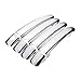 Dull Ajuste for Citroen C4 C4 Picasso C6 Peugeot 207 308 407 Coup de couverture de poignée de porte chromée (Color : Silver)