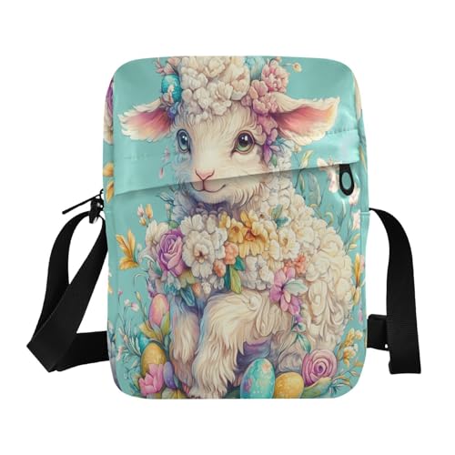 messenger bags Small Crossbody Bags For Women Shoulder Hand Bag For Woman Adjustable Strap for Travel Travel- Easter Lamb
