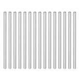 PATIKIL Round Metal Rod 1.5mm x 31mm, 30 Pcs Carbon Steel Round Shaft Rod Smooth Solid Shaft Bar Stock for Crafts Lathes Miniature Axle RC Airplane Car Model