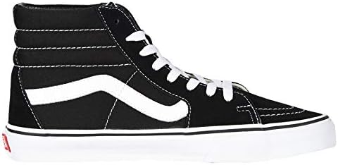 Vans Sk8-Hi Unisex Casual High-Top Skate Shoes, Black/White - 11.5 Women/10 Men | Image 5