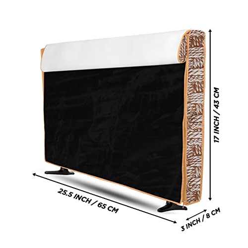 Image of Transparent LCD /LED T.V Protector Cover with Zipper Enclosure for 26 Inch Suitable for All Major Brand & Model (Color-Yellow, Size-25.5.3x17 Inches)