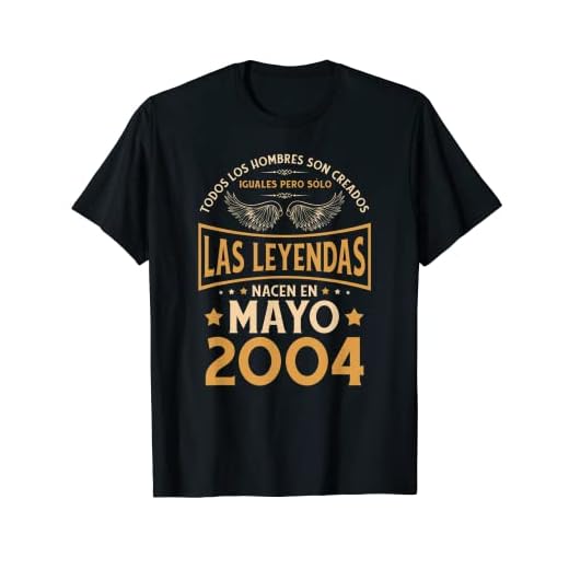 Cumpleaños Hombre Regalos Las Leyendas Mayo 2004 Camiseta