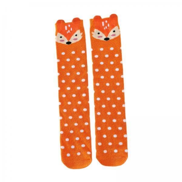 2x Knee High Socks for Girls, Fun Animal Designs for Children