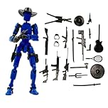 T13 Action Figure Pre-Assembled - Movable Joint Robot Toys, Full Articulation Titan 13 & Dummy 13 Collectible Figures for for Game Lovers Desktop Decorations, Stop Motion & Display (Blue)