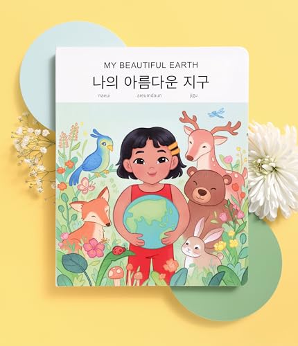 Spark Collection Korean English Bilingual Children's Book with Romanization – Interactive Lift-the-Flap Storybook for Toddlers & Kids with Audio & Dry-Erase (My Beautiful Earth)