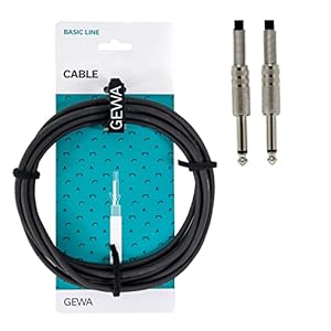 Alpha Audio 190000 Basic Line Câble pour Instrument Jack 6,3 mm 3 m Noir