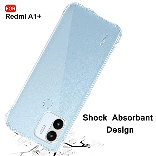 Image of TheGiftKart Crystal Clear Back Cover Case for Mi Poco C50 / C51 / Redmi A1 Plus / A2 Plus | Shockproof Soft TPU Case | Cushioned Edges for Ultimate Protection Back Cover Case (TPU, Transparent)