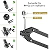 TONOR Microphone Arm Stand, Adjustable Suspension Boom Scissor Mic Stand with Pop Filter, 3/8" to 5/8" Adapter, Excellent Compatibility, Mic Clip, Upgraded Heavy Duty Clamp, 47cm+47cm, T30 #2