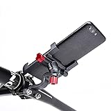 【360 GRAD DREHBAR】- Das Drehgelenk lässt sich um 360° drehen. Ihr Handy kann frei auf jeden Winkel wie gewünscht eingestellt werden, um Sie den besten Blickwinkel anzubieten. Es verdeckt nicht die Kamera und Tasten, was ermöglicht es Ihnen, Fotos oder Videos während der Fahrt zu machen.