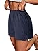 ONLYSHE Relaxed Fit Shorts for Women Ladies Summer Fashion Cute Drawstrings Short Lace Pants for Teen Girls DarkBlue S