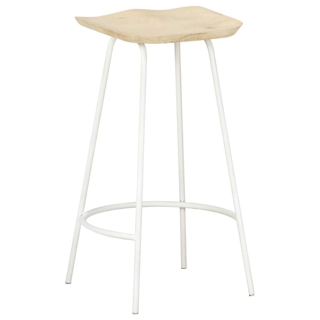 Taburetes de Bar – Juego de 2 piezas de madera de mango macizo, acabado