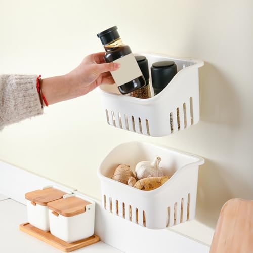 Yardenfun Multi-function Hanging Shower Basket Small Size Wall-mounted Bath Accessory Convenient Toiletry Organizer for Household Bathroom Storage - Thumbnail 6