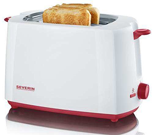 Preisvergleich Produktbild SEVERIN AT 9940 Toaster, weiß / rot