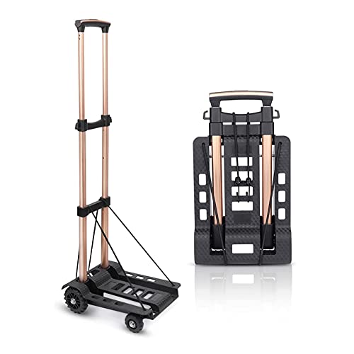 Carretilla plegable HUA Hua 4 ruedas 90 lbs capacidad miniatura 1