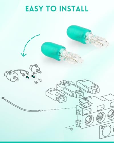 6PCS Bombillas luz control HVAC para Toyota 1984-2003 miniatura 6