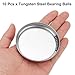 uxcell 10 Pcs Tungsten Steel Bearing Balls 3 mm Carbide G10 Precision Ball for Industrial Spheres, Machinery, Automotive, and DIY (Mirror)