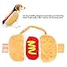 Haustier Hot Dog Kostüm Hamburger Design Hund Kleidung Haustier Halloween Cosplay Outfit Weihnachtsfeier Dress Up für Welpen Kätzchen(M)