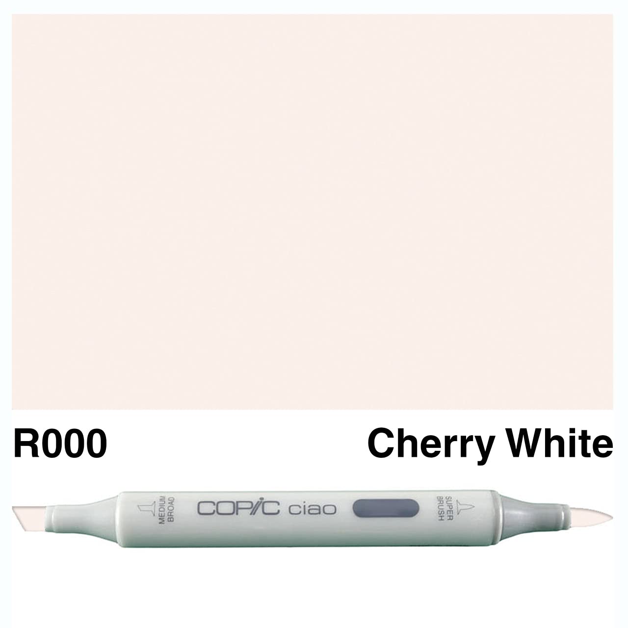 COPIC Ciao Coloured Marker Pen - (R-000) Cherry White, For Art & Crafts, Colouring, Graphics, Highlighter, Design, Anime, Professional & Beginners, Art Supplies & Colouring Books