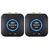 1Mii 2.4GHz Wireless Audio Transmitter Receiver Set (1 TX+1 RX) for TV, 262Ft/80M Long Range 25ms Low Latency with AUX RCA in/Out, Wireless Audio Adapter for TV PC Powered Speaker Amplifier Soundbar