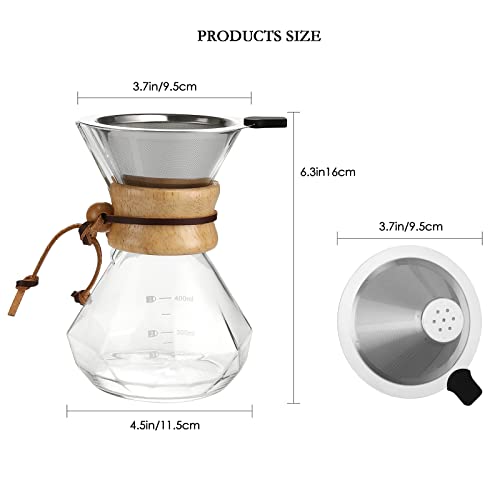 Filtre en acier inoxydable réutilisable Lalord pour cafetière - 6