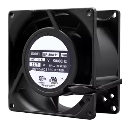 Ventilateur UF-80A11 BWH AC 115V anti surchauffe pour armoire technique et boîtier 80mm - 2